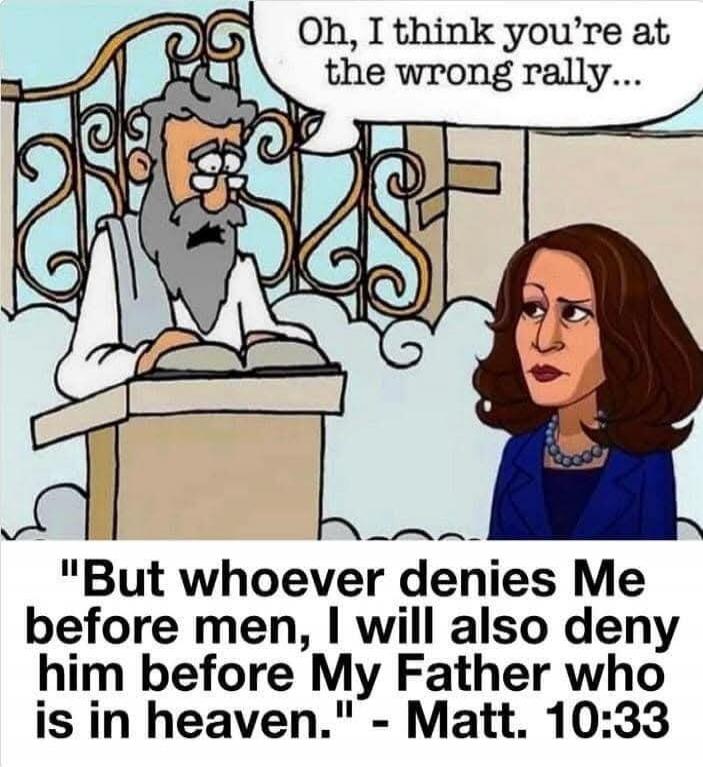 Oh, I think you're at the wrong rally... 