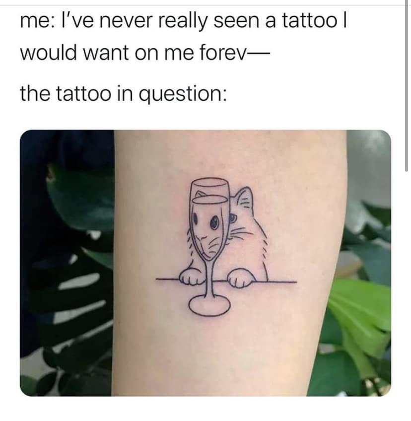 me ve never really seen a tattoo would want on me forev the tattoo in question