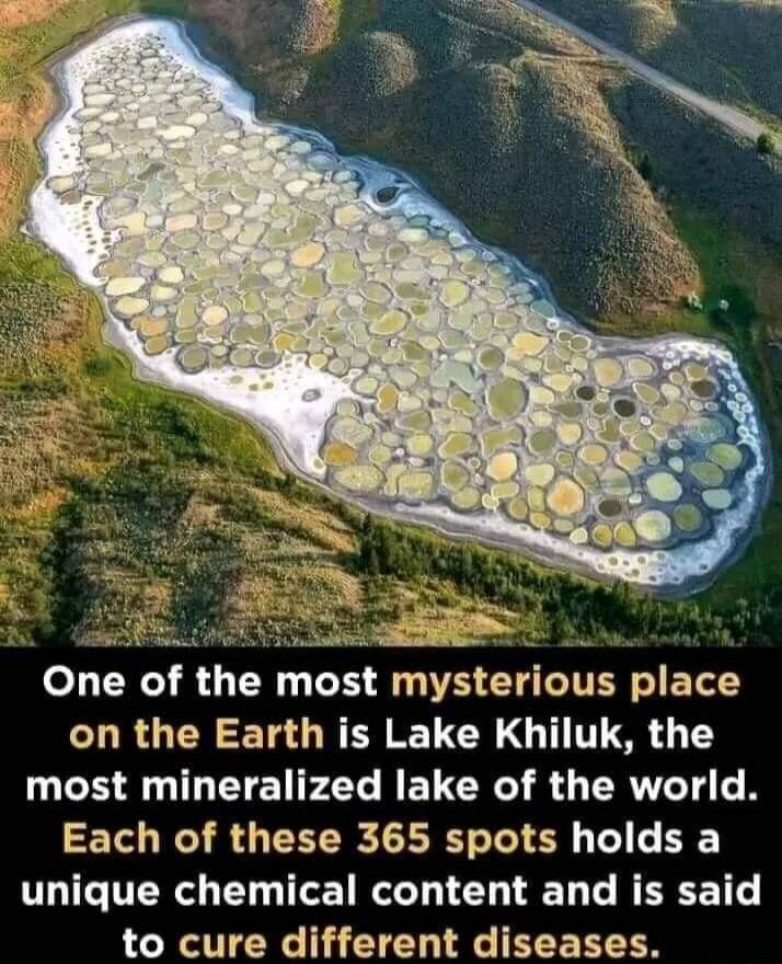 LRI TN T N TR o BT on the Earth is Lake Khiluk the most mineralized lake of the world Each of these 365 spots holds a unique chemical content and is said to cure different diseases