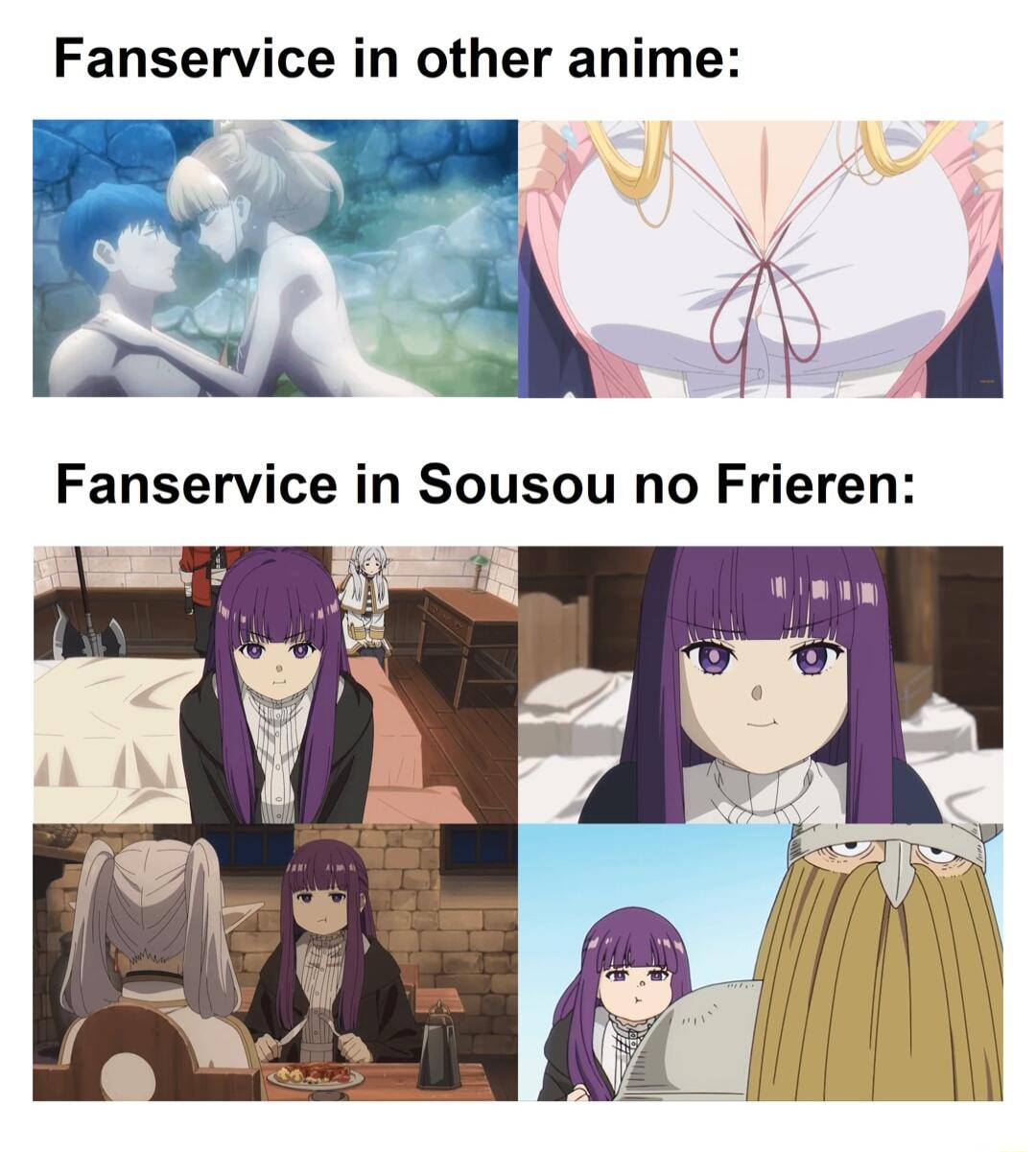 Fanservice in other anime SRS S Fanservice in Sousou no Frieren