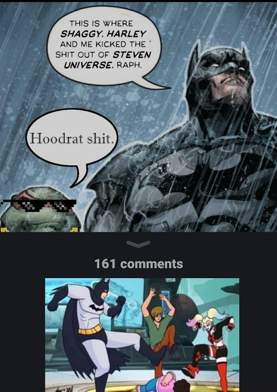 THIS IS WHERE SHAGGY HARLEY AND ME KICKED THE SHIT OUT OF STEVEN UNIVERSE RAPH