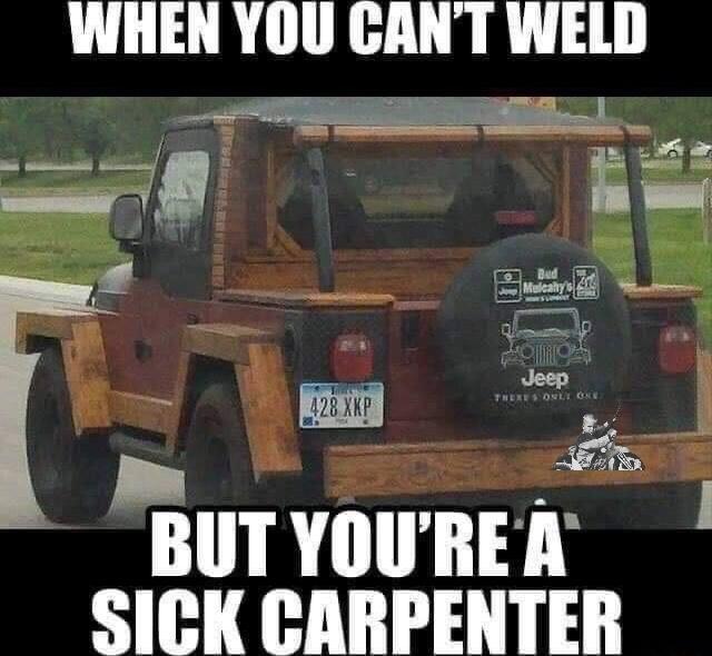 WHEN YOU CANT WELD A y 3 Y Bl YOURER Y H qH Y Hdd 111