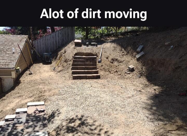 A lot of dirt moving