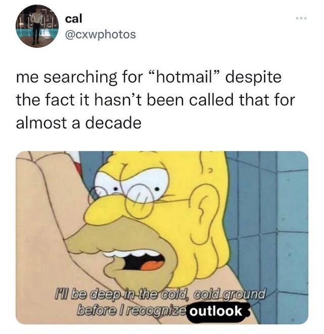 cal cxwphotos me searching for hotmail despite the fact it hasnt been called that for almost a decade