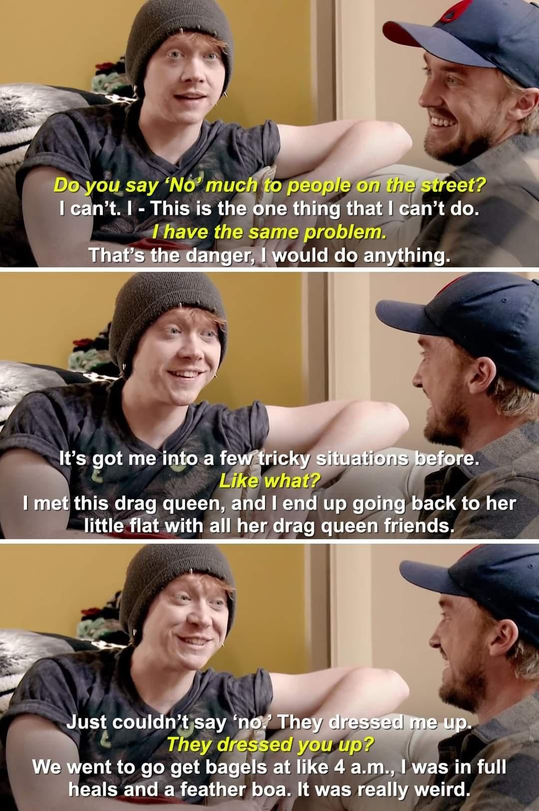 It 13 info a fe rickySitl s got me infoa fewafrc this drag queenand d 44 Just couldnitsay naf ent to go g als and a feather boa