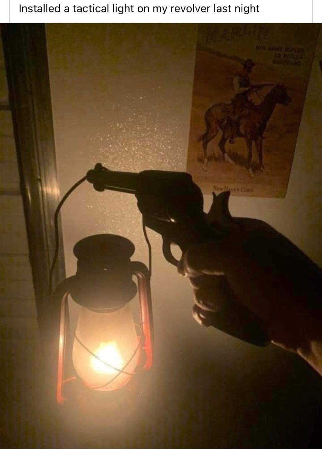 Installed a tactical light on my revolver last night