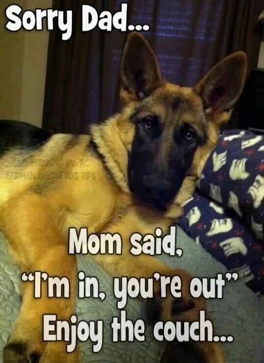 Sorry Dad... Mom said, 