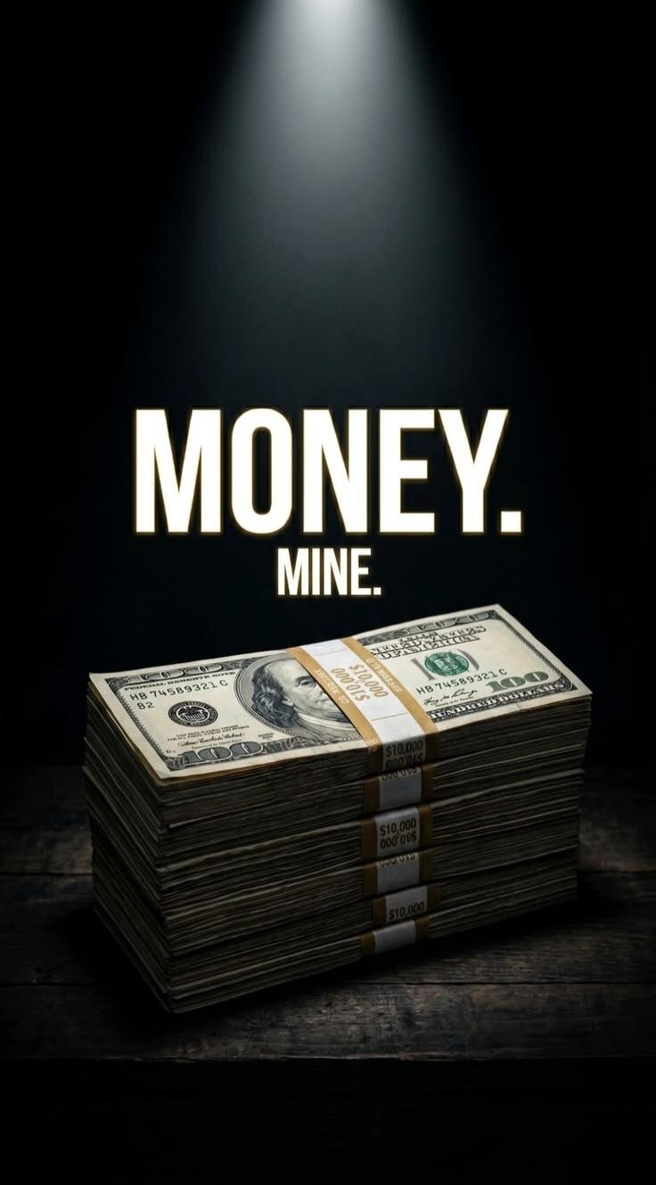 MONEY. MINE.