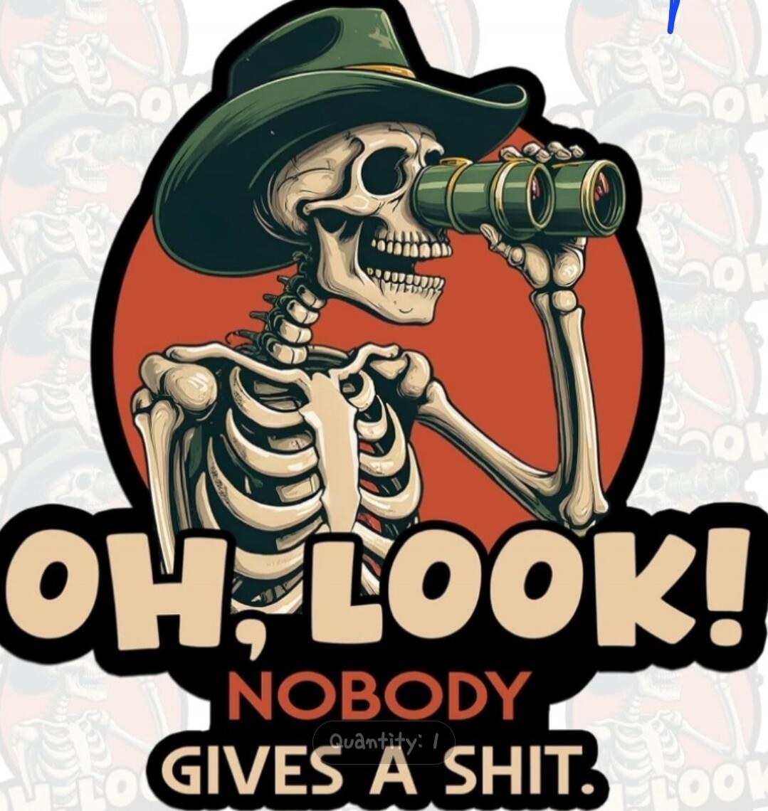 OH, LOOK! NOBODY GIVES A SHIT.