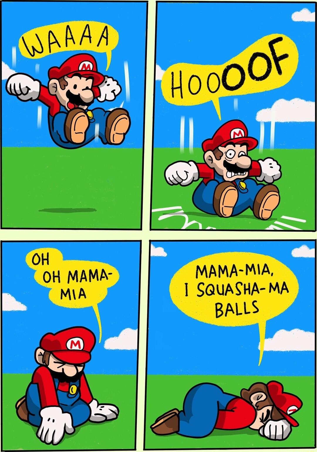 OH MAMA MAMA MIA MIA 1 SQUASHA MA BALLS o R
