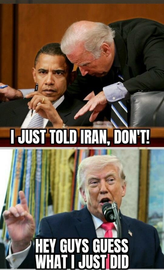 I JUST TOLD IRAN, DON'T! HEY GUYS GUESS WHAT I JUST DID