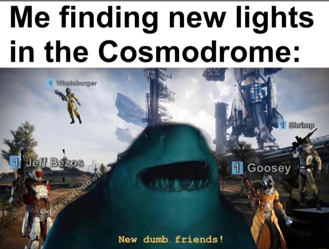 Me finding new lights in the Cosmodrome