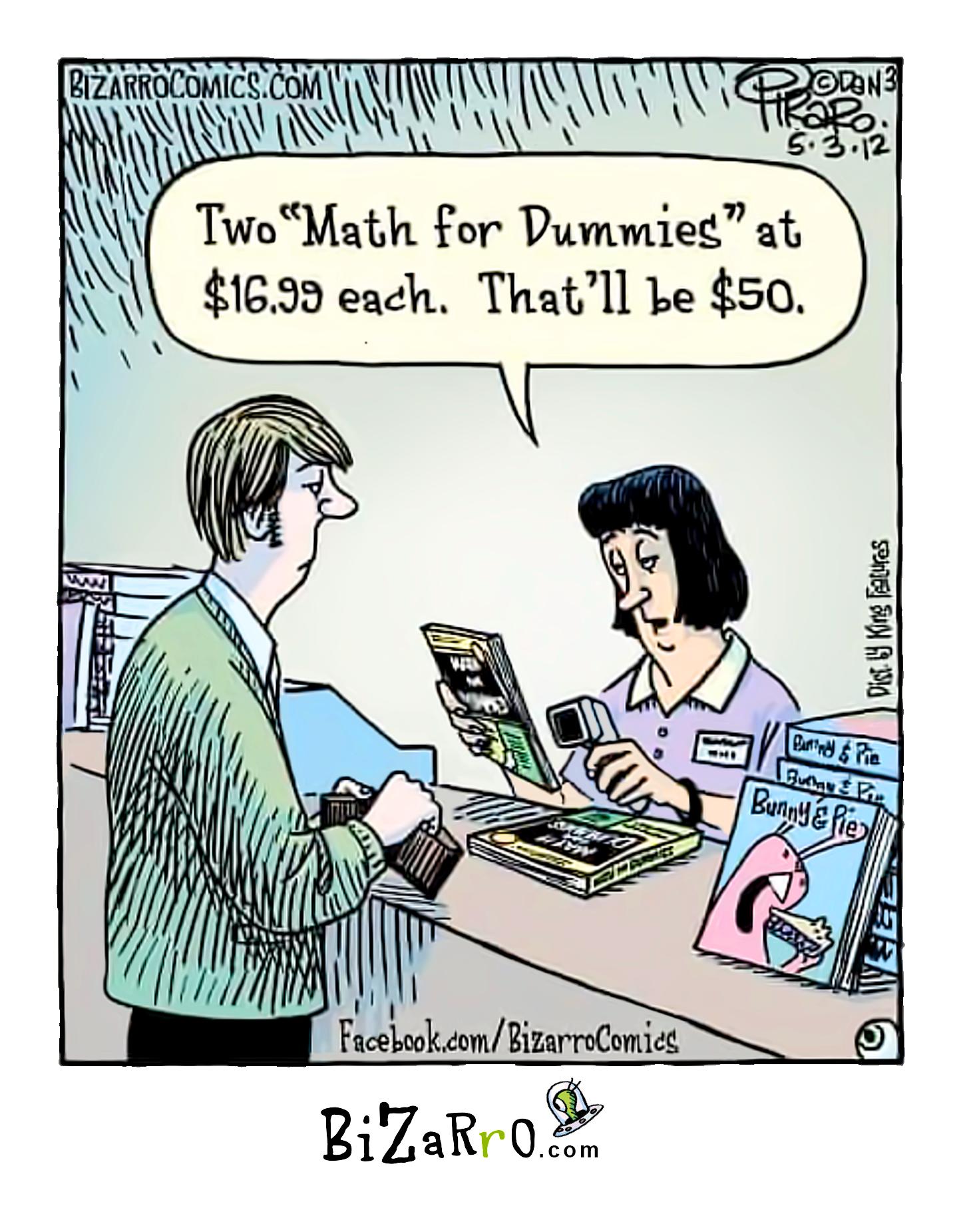 TwoMath for Dummies at 1699 each Thatll Le 50 l FucehsckonBiarreConiet BiZaRry