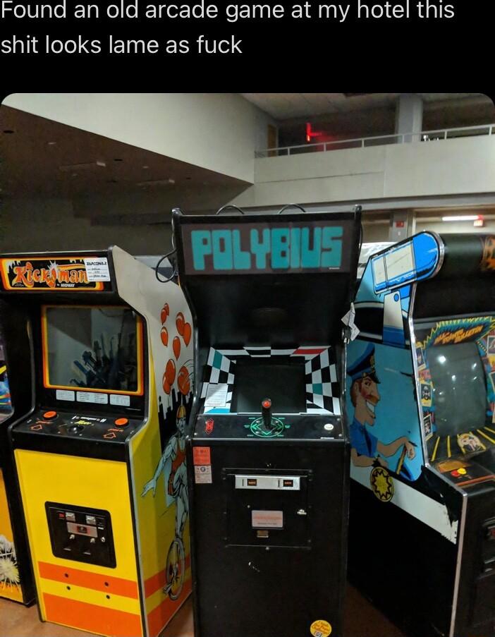 Found an ola arcade game at my hotel this ST EIN LR TS