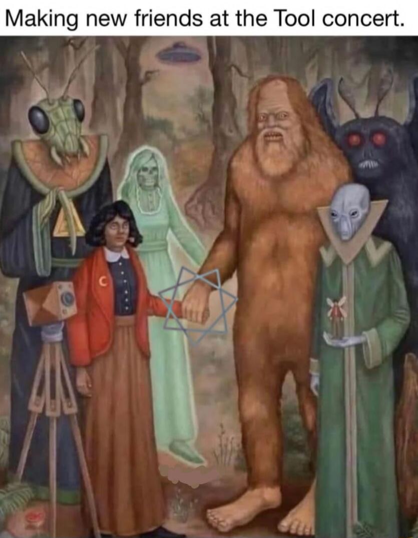 Making new friends at the Tool concert