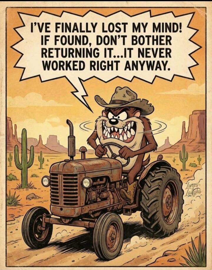 I'VE FINALLY LOST MY MIND! IF FOUND, DON'T BOTHER RETURNING IT...IT NEVER WORKED RIGHT ANYWAY.