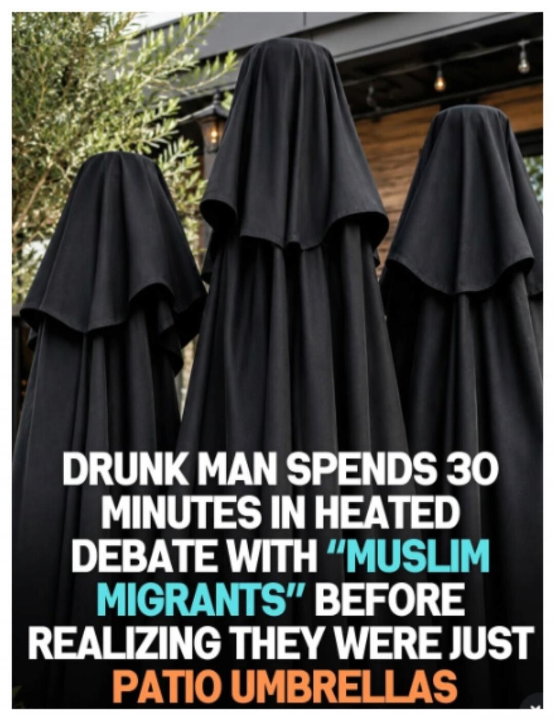 DRUNK MAN SPENDS 30 MINUTES IN HEATED DEBATE WITH 