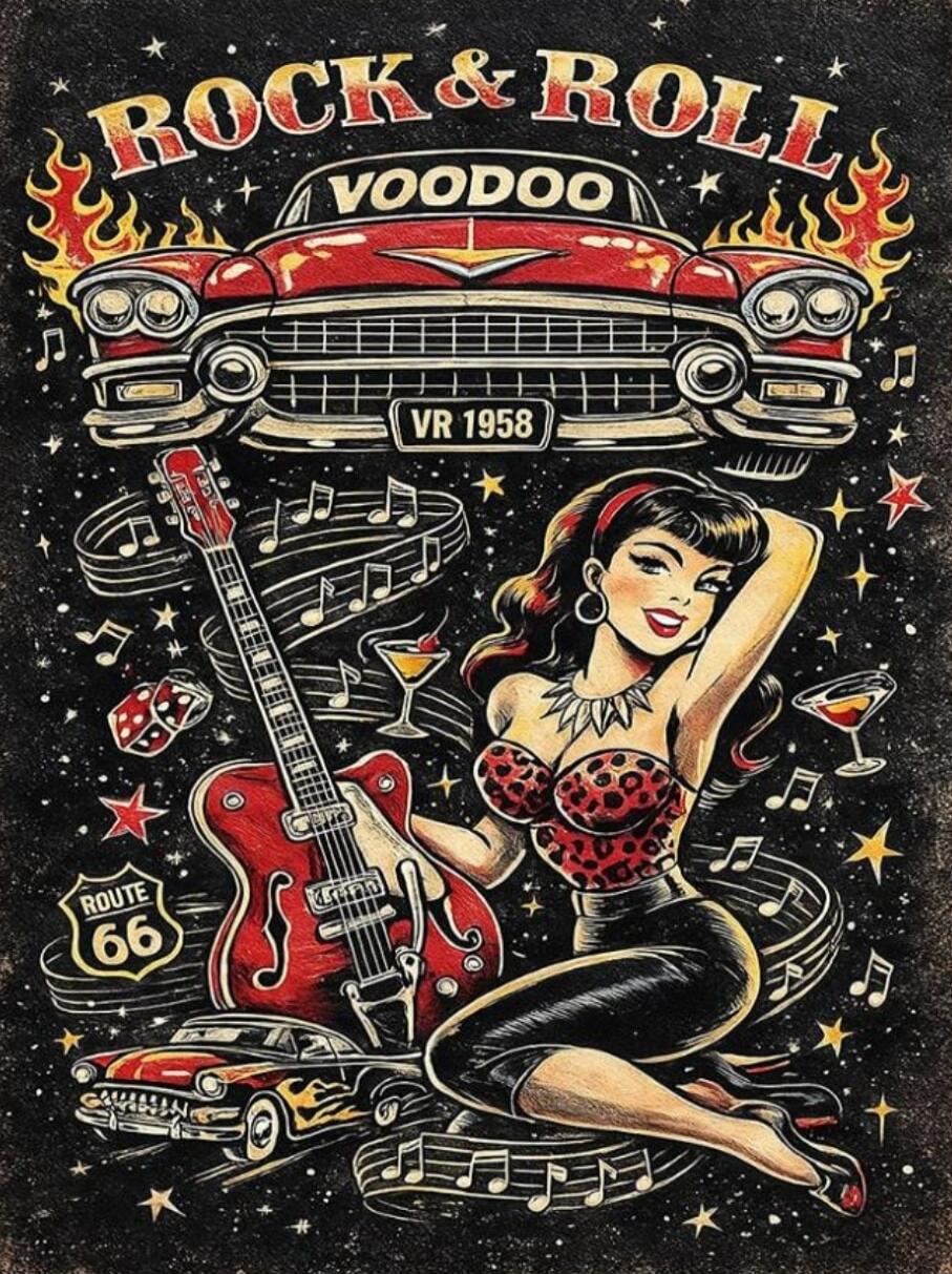 ROCK & ROLL VOODOO VR 1958 ROUTE 66