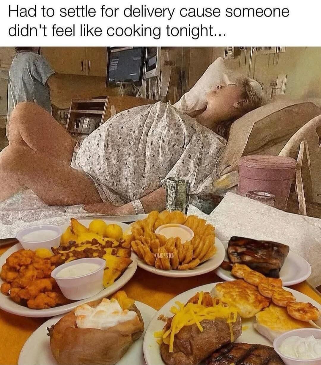 Had to settle for delivery cause someone didn't feel like cooking tonight...