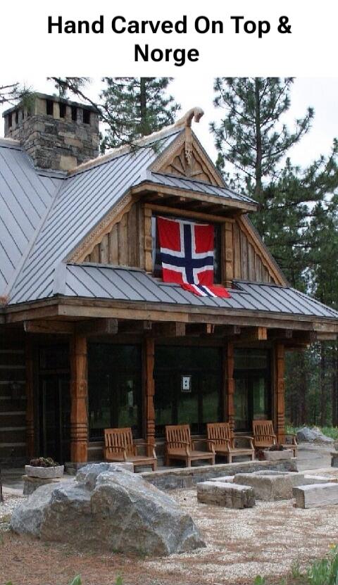 Hand Carved On Top & Norge