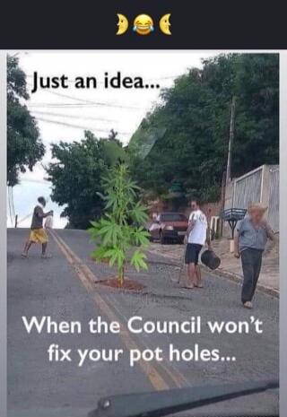 Just an idea... When the Council won't fix your pot holes...