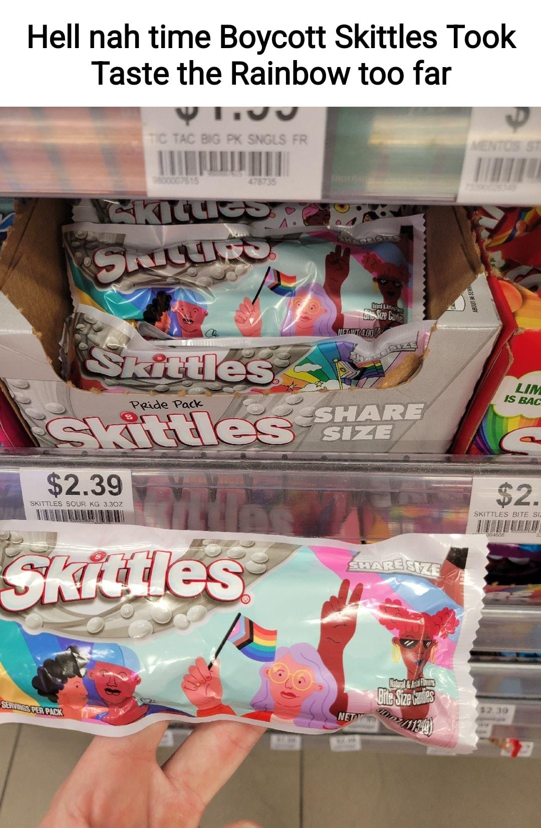 Hell nah time Boycott Skittles Took Taste the Rainbow too far