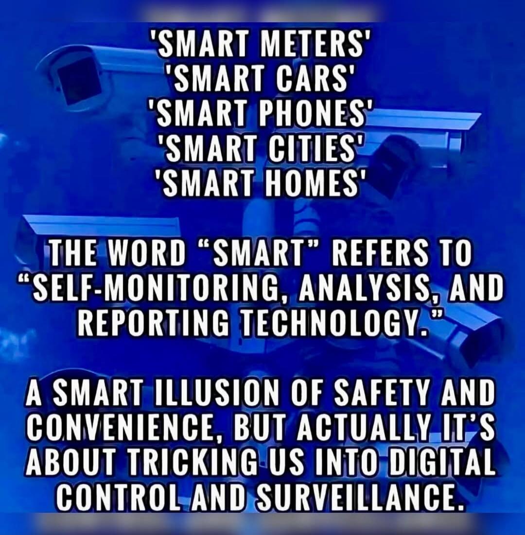 'SMART METERS'
'SMART CARS'
'SMART PHONES'
'SMART CITIES'
'SMART HOMES'

THE WORD 