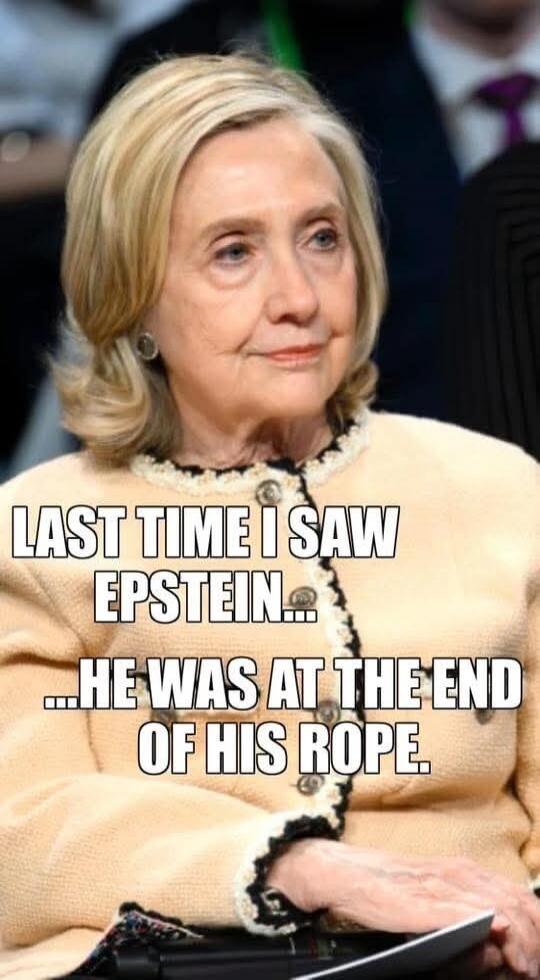 LAST TIME I SAW EPSTEIN... HE WAS AT THE END OF HIS ROPE.