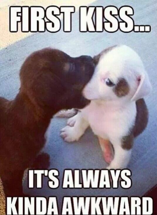 FIRST KISS... IT'S ALWAYS KINDA AWKWARD