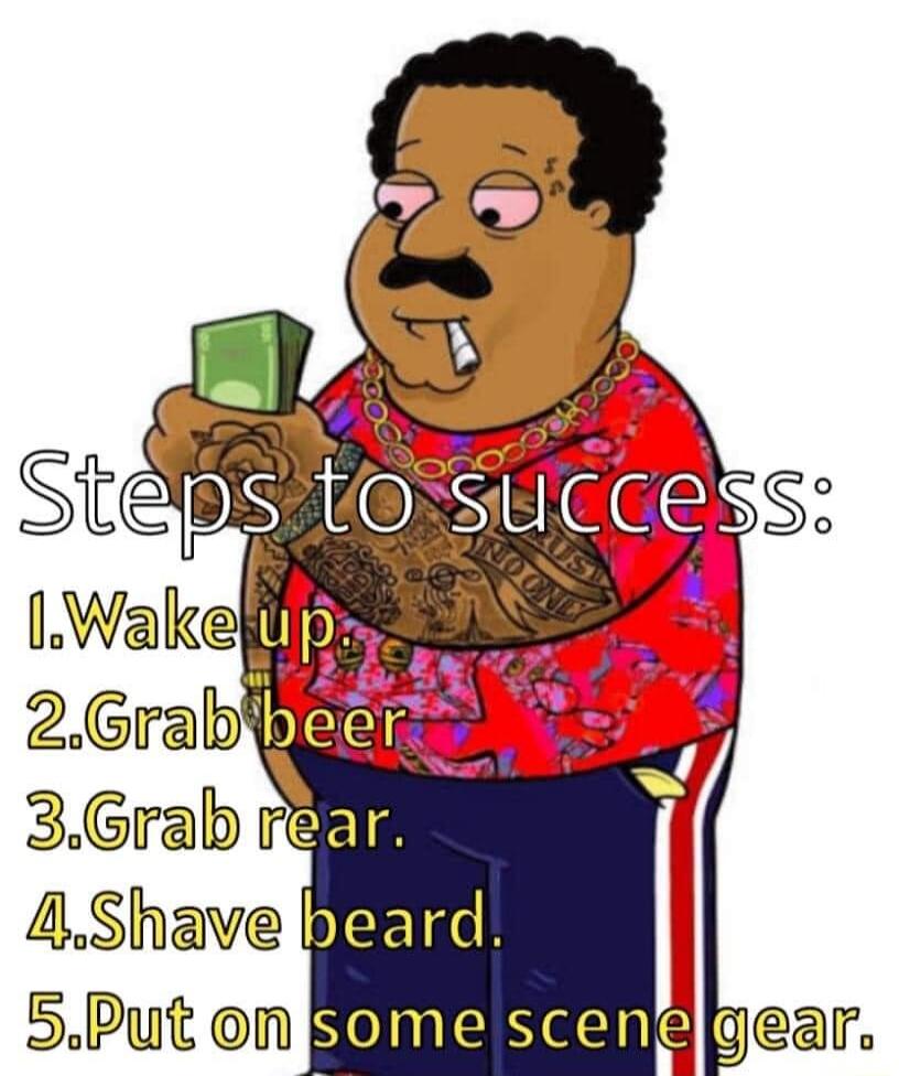 4 Shave EIgH 5Put on N gear