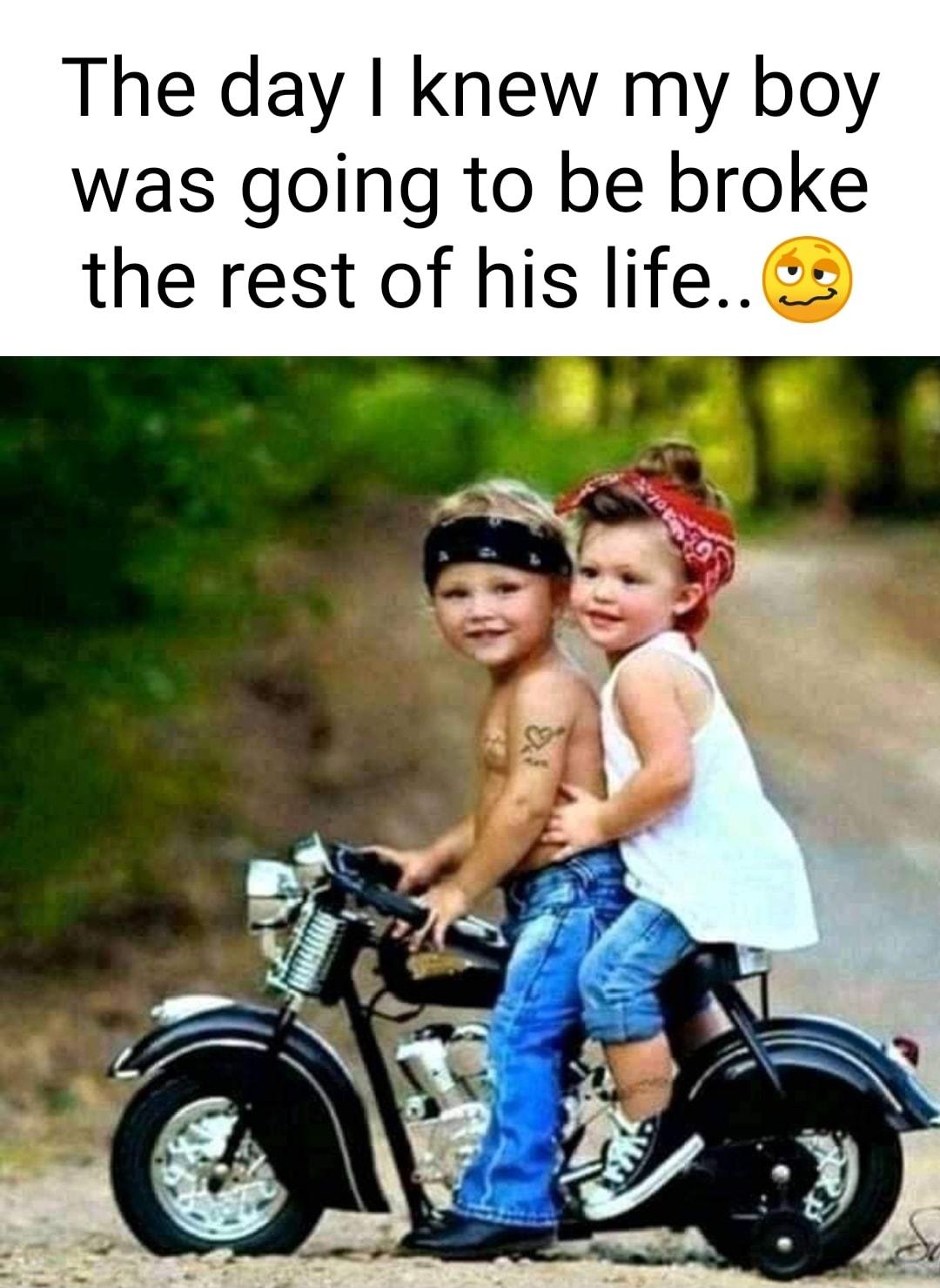 The day knew my boy was going to be broke the rest of his life