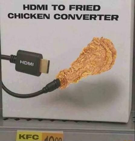 HDMI TO FRIED CHICKEN CONVERTER HDMI KFC 1000
