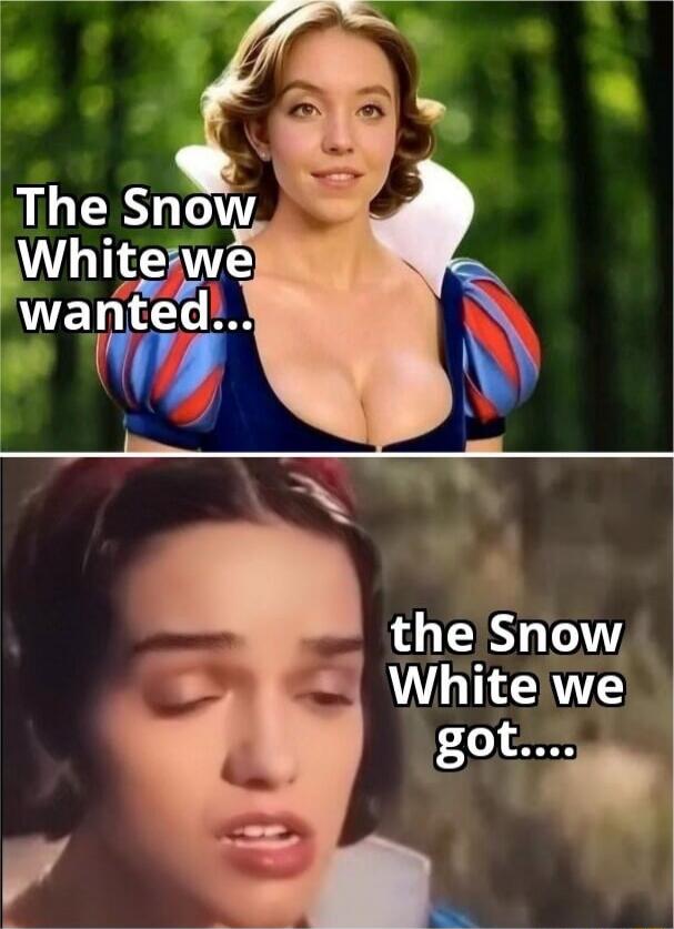 The Snow White we wanted... the Snow White we got....