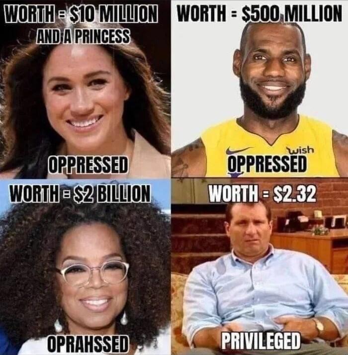 _ RTHES10MILLIONE WORTH 500 Mllllllll nPmucEss T e o OPPRESSED OPPRESSED ORTHEIS2BILLIC VIIIIITII 232 o v PRIVILEGED