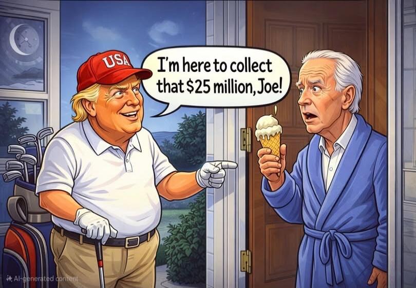 I'm here to collect that $25 million, Joe!