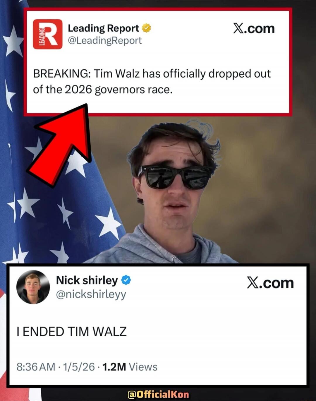 BREAKING: Tim Walz has officially dropped out of the 2026 governors race. I ENDED TIM WALZ