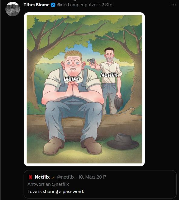 1 Netfiix Loveis sharinga password