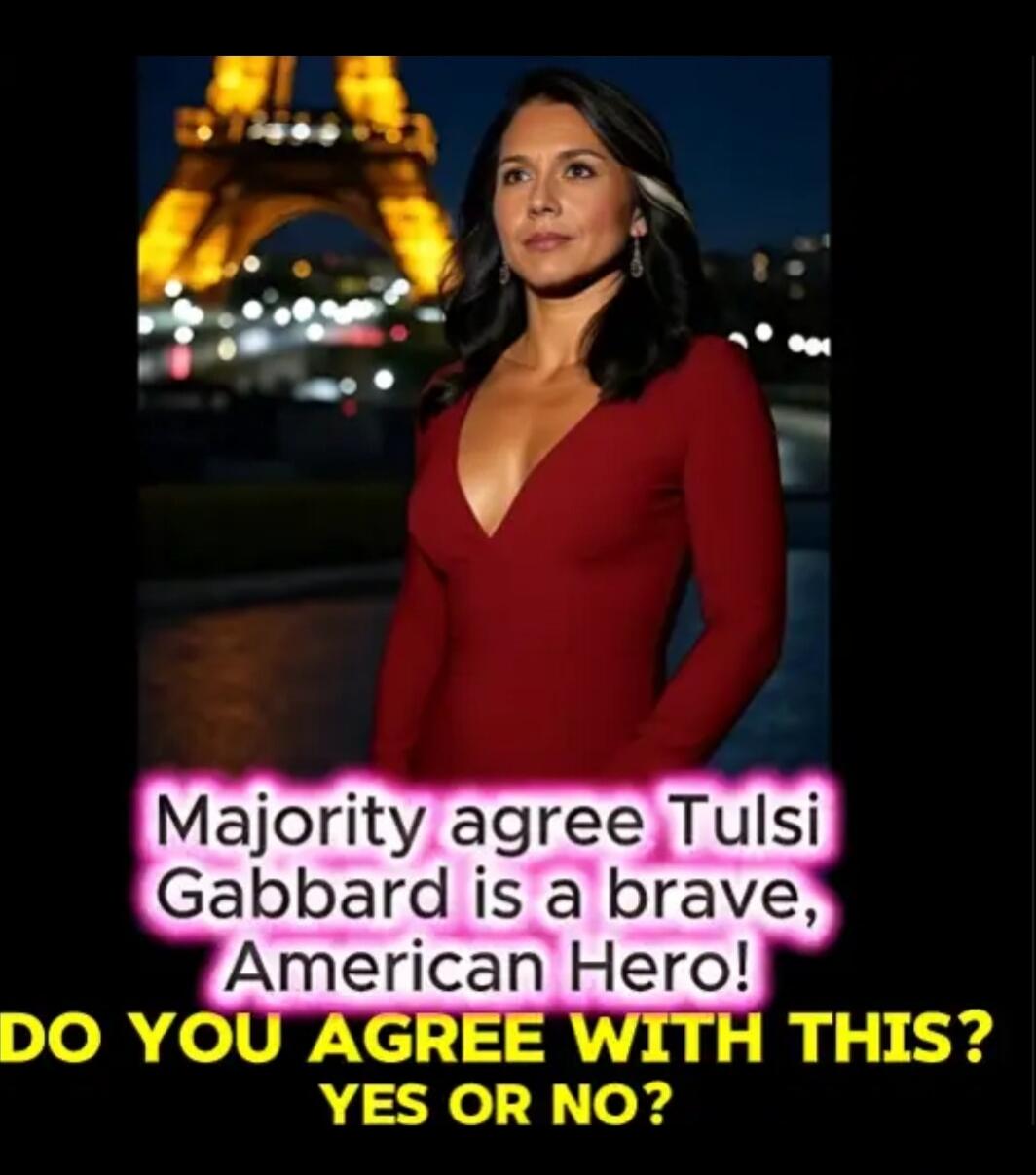 Majority agree Tulsi Gabbard is a brave, American Hero! DO YOU AGREE WITH THIS? YES OR NO?