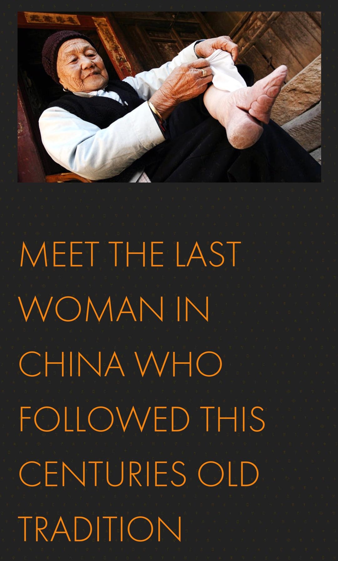 822 B Vil thearchaeologistorgblogm A MEET THE LAST VAUGLYVAANRIN CHINA WHO FOLLOVVED THS CENTURIES OLD TRADITION