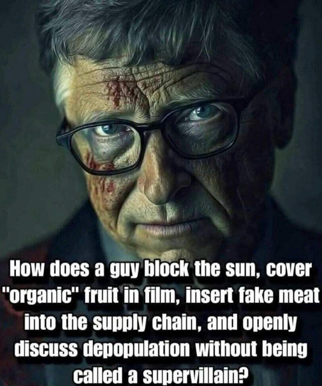 How does a guy block the sun, cover 