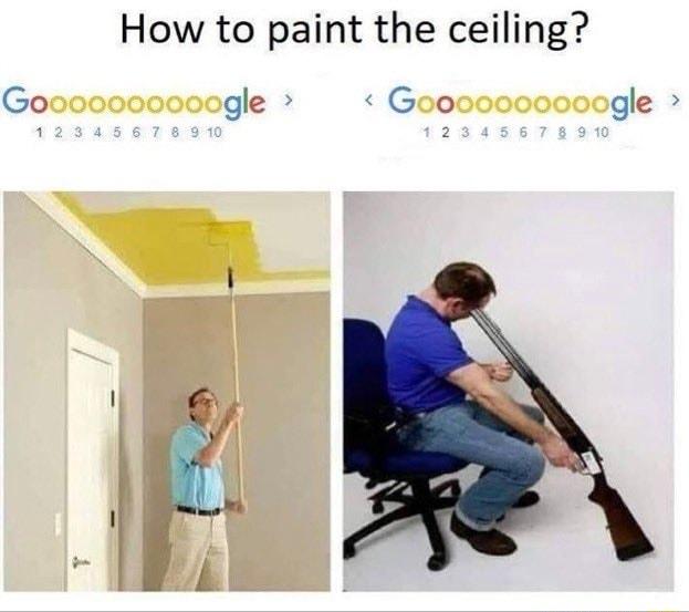 How to paint the ceiling gle Goo gle