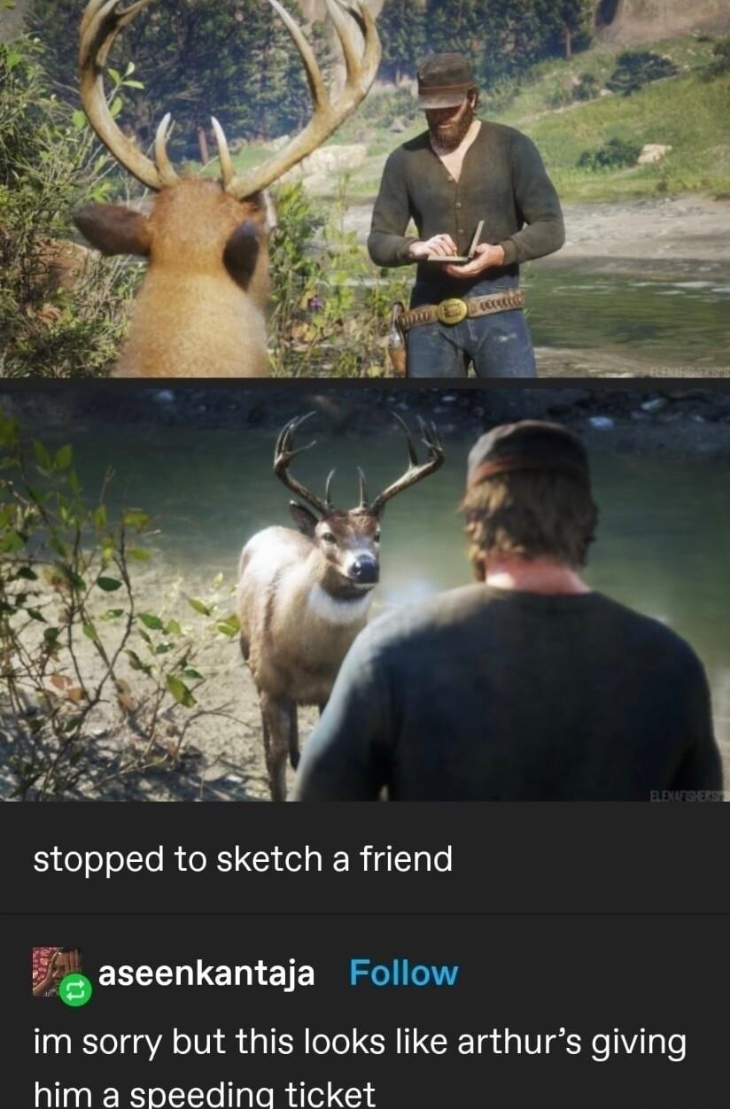 stopped to sketch a friend aseenkantaja Follow im sorry but this looks like arthurs giving him a speeding ticket eUNNYCO