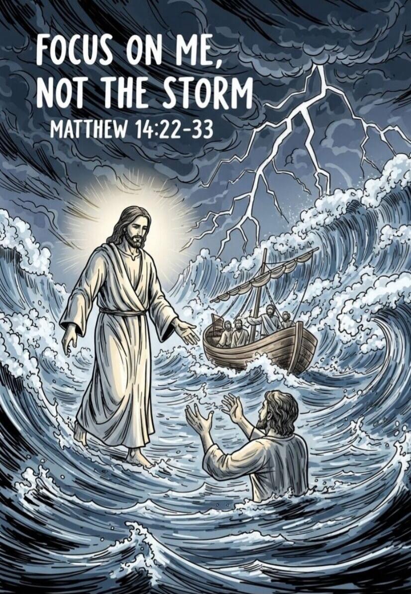 FOCUS ON ME, NOT THE STORM MATTHEW 14:22-33