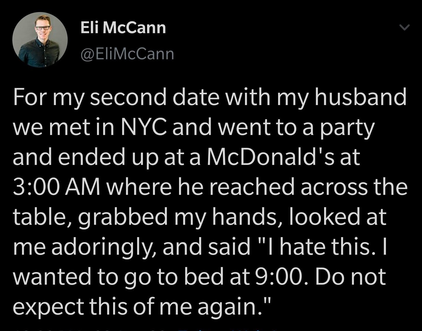 Eli McCann EliMcCann Hold AIelogle e EYCR Vi a NaaA N oF1ge RS NN OFTale AWl g e X N o L 1ayY clgleRlale sTo RUT o R10NY eI DIo o 1 e Y 300 AM where he reached across the 1 o1 N r1el oTlo NaaVA g t1a e eTe IO K1 me adoringly and said I hate this WETglToRreXeloR e olsTe K 1R MO0 MBI N go expect this of me again