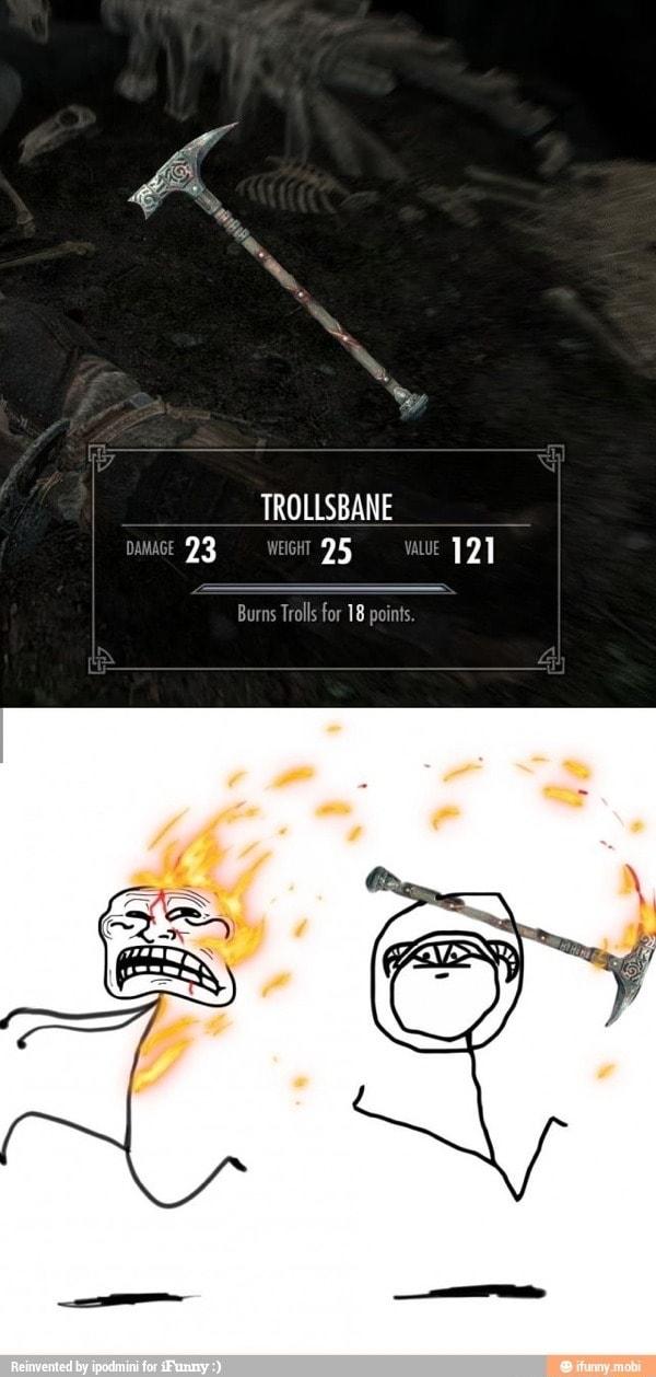 TROLLSBANE w323 wen25 w2 Burns Trol or 18 pont