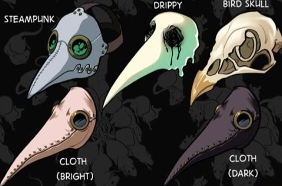 CLOH BRIGHT DRIPPY BIRD SKULL b
