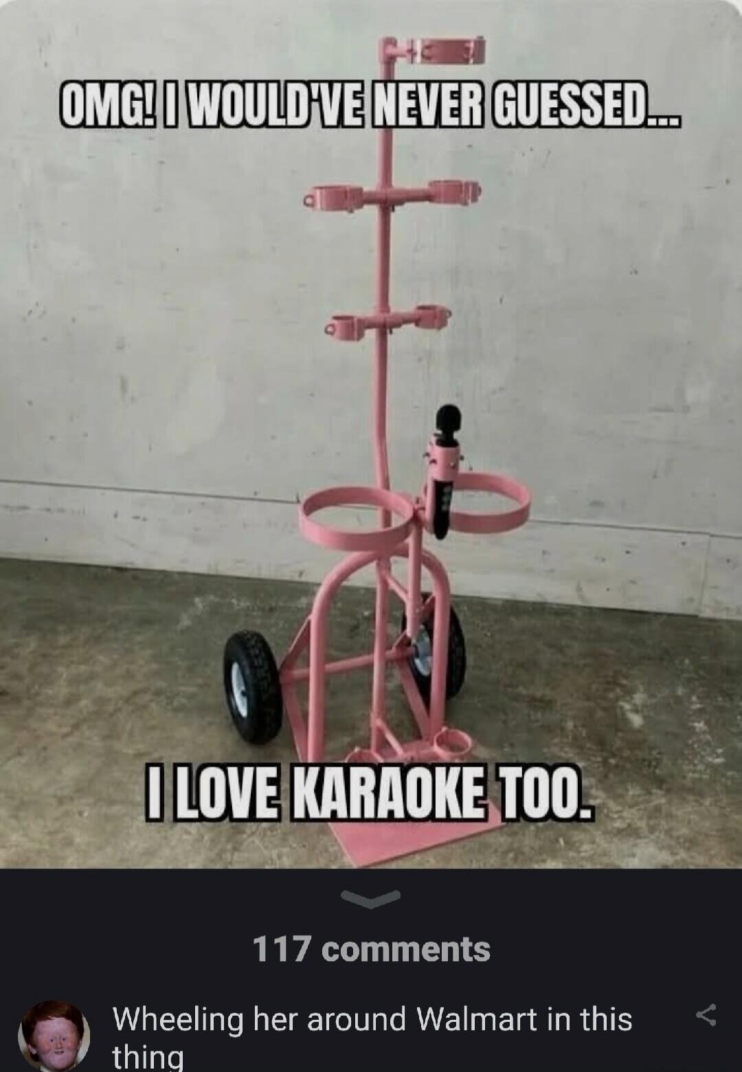 OMG! I WOULD'VE NEVER GUESSED... I LOVE KARAOKE TOO.