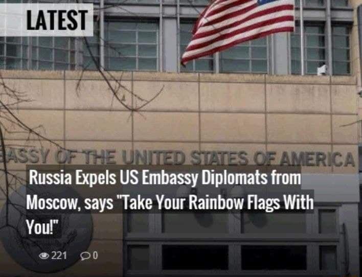 Moscow says Take Your Rainbow Flags With Youl L7l