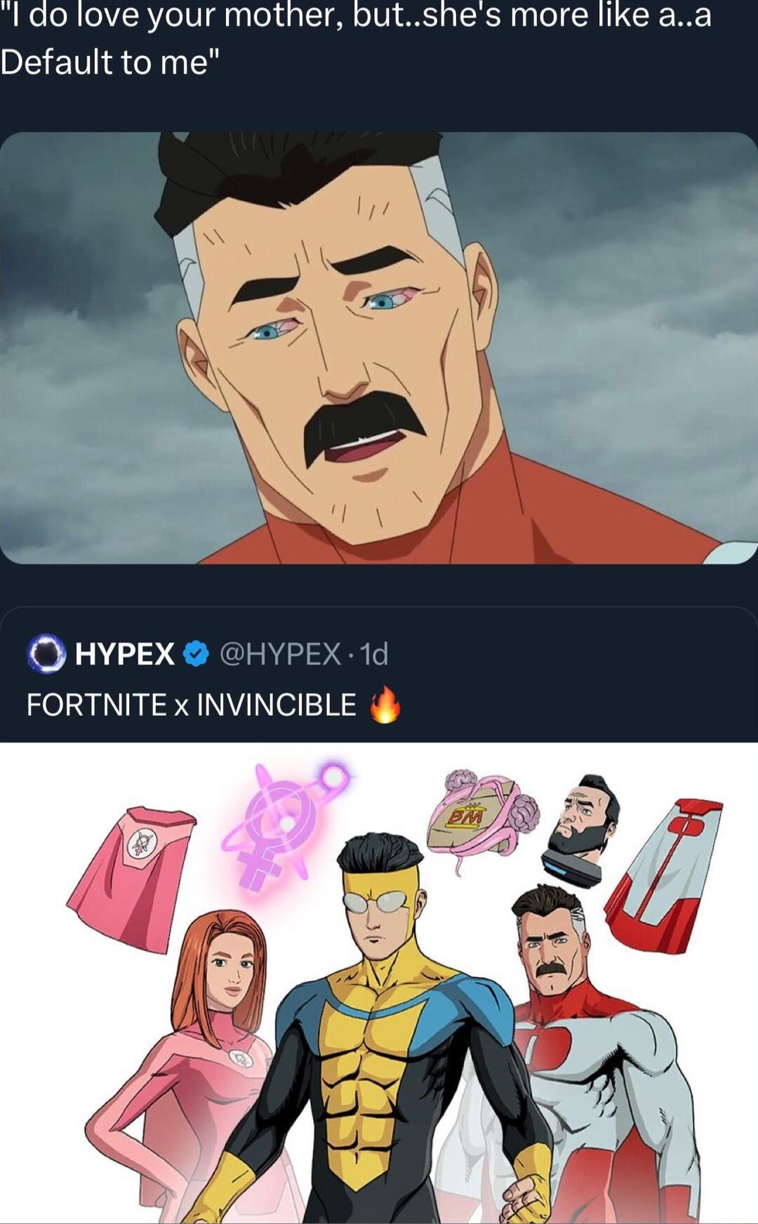 do love your mother butshes more like aa Default to me