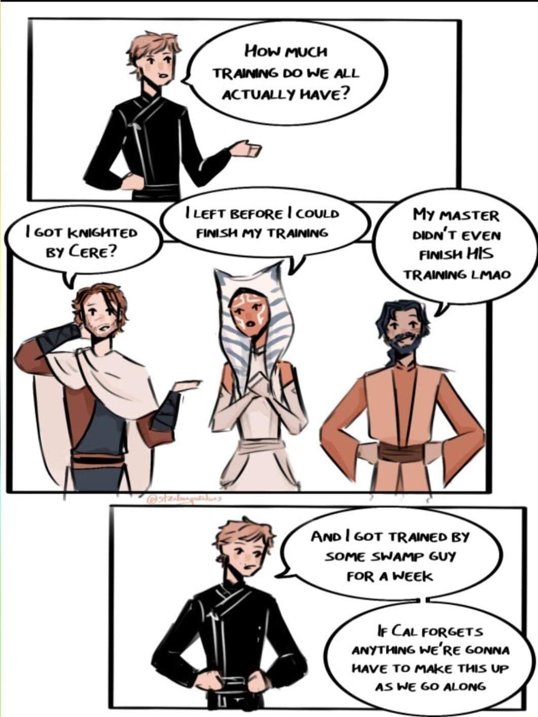 I 6ot kvchTeD y Cere Ano 6ot TRANED BY SoME SHAMP GUY FOR A WeEk I CaL oRcers ANYTING WERE GonNA HAVE To MAKE THis Up AS WE GO ALONG